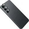 The back of a black smartphone with multiple camera lenses. Produktbild-Vorschau