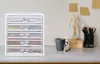 Relaxdays Schubladenbox, 5 Schubladen, beschriftbar, Akten Produktbild-Vorschau 2