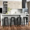 HOMCOM Lot de 4 tabourets de Bar Empilable Chaise de Bar Voir les images du produit 2