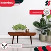 KOTARBAU® Keramik Blumenkasten mit Untersetzer 32x10,5x11cm Produktbild-Vorschau 2