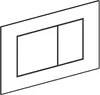 Geberit Betätigungsplatte Sigma40, 2-Menge square, Glas Produktbild-Vorschau 2
