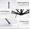 Outsunny Sonnenschirm Regenschirm abnehmbar Ampelschirm Produktbild-Vorschau 5