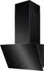 A black kitchen hood is shown against a white background. Voir les images du produit