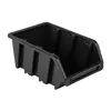 A black plastic storage bin is shown against a white background. Anteprima dell’immagine prodotto