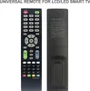 A universal remote control for LCD/LED smart TVs is shown from the front and back. Podgląd zdjęcia produktu