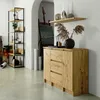Komoda AKORD K100 Dąb Artisan mat 101 cm 2 drzwi 3 szuflady Podgląd zdjęcia produktu 5