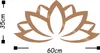 Wallity, Lotus Flower 2 - Copper, Wanddeko, Kupfer, Metall, Produktbild-Vorschau 3