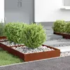 vidaXL Rasenkante 6 stk. 60 x 60 x 13 cm Rostoptik Produktbild-Vorschau 4