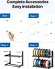 SucceBuy nástenný 2-úrovňový stojan na ukladanie cievok Náhľad obrázku produktu 4