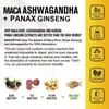 Maca, Ashwaganda + Ginseng (120 capsule) Integratore Anteprima dell’immagine prodotto 5