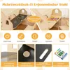 Tente en bois 6 en 1 pour enfants avec table, chaise, tapis Voir les images du produit 2