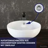 VILSTEIN Waschbecken, 44 cm, Keramik Aufsatz Waschschale, Produktbild-Vorschau 3