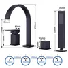 Homelody Badewannenarmatur 4 Loch Schwarz, Badewanne Produktbild-Vorschau 4