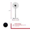 Solis Standventilator, Oszillationsfunktion, 8 Stufen, 12h Produktbild-Vorschau 6