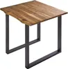 Esszimmertisch 80x80 cm Esra, echte Baumkante, massiver & Produktbild-Vorschau 1
