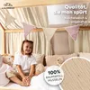Hausbett Himmel 135x270 cm Creme mit Goldapplikation - 2 Produktbild-Vorschau 2
