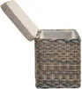 KRINES HOME Rattan Wäschekorb Wäschetruhe Sitz gepolstert Produktbild-Vorschau 6