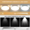 Natsen 96W Deckenleuchte LED Deckenlampe, dimmbar mit Produktbild-Vorschau 3