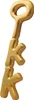 SpongeBob Schwammkopf Replik Krosse Krabbe Key 24k Gold Produktbild-Vorschau 1