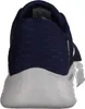 Rear view of a blue and white sneaker. Voir les images du produit