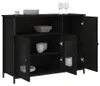 vidaXL Příborník černý 100x35x75 cm materiál na bázi dřeva Náhled obrázku produktu 4