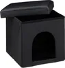 Relaxdays Hundebox Sitzhocker, HBT:38x38x38cm, stabiler Produktbild-Vorschau 1