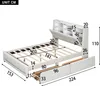 Premium Polsterbett mit App-LED & USB, 2 Schubladen, 226kg Produktbild-Vorschau 7