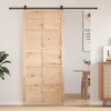 vidaXL Dveře do stodoly přírodní 80 x 2,5 x 208 cm Náhled obrázku produktu 2