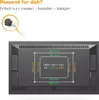 Diagram showing VESA mounting hole dimensions on the back of a TV. Produktbild-Vorschau