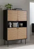 SalesFever Highboard | 4 Türen, 1 offenes Fach | MDF Eiche Produktbild-Vorschau 14