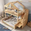 Kinder-Etagenbett 90x200 + 140x200 cm im Haus-Design mit Produktbild-Vorschau 10