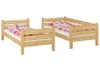 Teilbares Etagenbett 90x200 Kiefer Massiv Nische 100 Produktbild-Vorschau 12