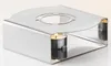 Stövchen elegant transparent Glas Edelstahl, H 6 cm T 15 cm Produktbild-Vorschau 2