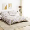 vidaXL Ensemble de literie blanc et marron 200x220 cm coton Voir les images du produit 2