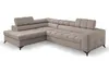 A beige sectional sofa with adjustable headrests and tufted cushions, shown from a side-angle on a white background. Náhľad obrázku produktu
