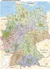 Mapa kodów pocztowych Niemiec, mapa ścienna kodów Podgląd zdjęcia produktu 1