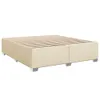 The Living Store Bettgestell ohne Matratze Creme 200x200 cm Produktbild-Vorschau 3