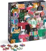 GALISON Quadratisches Puzzle Winterkatzen 500 Teile Produktbild-Vorschau 2