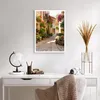 Poster - Poster ohne Rahmen - Blume Straße Haus - 50x70 cm Produktbild-Vorschau 5