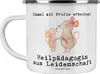 Mr. & Mrs. Panda Emaille Tasse Heilpädagogin Leidenschaft - Produktbild-Vorschau 1