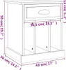 vidaXL Nočný stolík čierny 43x36x50 cm Náhľad obrázku produktu 8