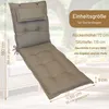 Herlag Liegenauflage AVA Sun-Guard 190x60x9cm Taupe Polster Produktbild-Vorschau 3
