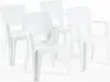lot de 4 chaises en polypropylène monobloc, empilables avec Voir les images du produit 1