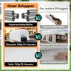 A comparison of two types of sheds, highlighting material differences. Náhled obrázku produktu