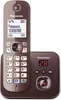 Telefono cordless Panasonic KX-TG6821GA con AB marrone moka Anteprima dell’immagine prodotto 2