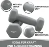 TOSANEO 2er Set Hanteln 2x 3,0kg Grau Neopren Kurzhanteln Produktbild-Vorschau 2