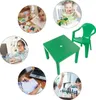 Table africaine en plastique pour enfants - vert clair Voir les images du produit 4