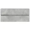 vidaXL Waschbeckenunterschrank Betongrau 100x38,5x45 cm Produktbild-Vorschau 4