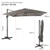 Parasol COSTWAY 300 x 300 cm, parasol à manivelle, parasol Voir les images du produit 3