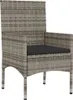 vidaXL 6-tlg. Garten-Lounge-Set mit Kissen Grau Poly Rattan Produktbild-Vorschau 10